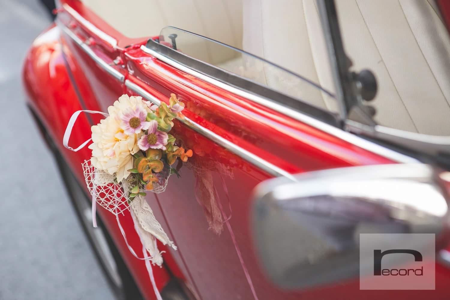 adorno para coche clásico de alquiler para boda murcia